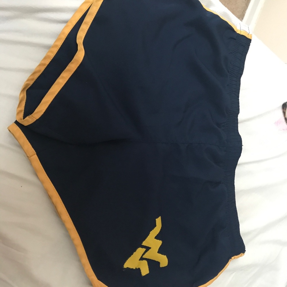 West Virginia Nike running shorts